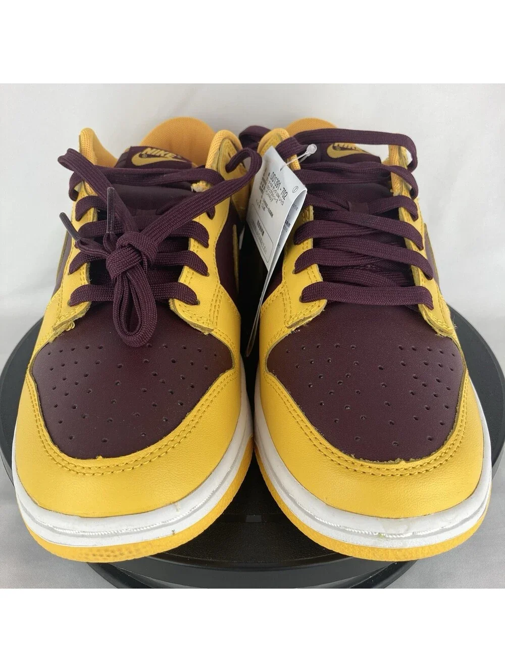 NEW Men’s Size 9.5 Nike Dunk Low Arizona State Sundevils Maroon Gold DD1391-702